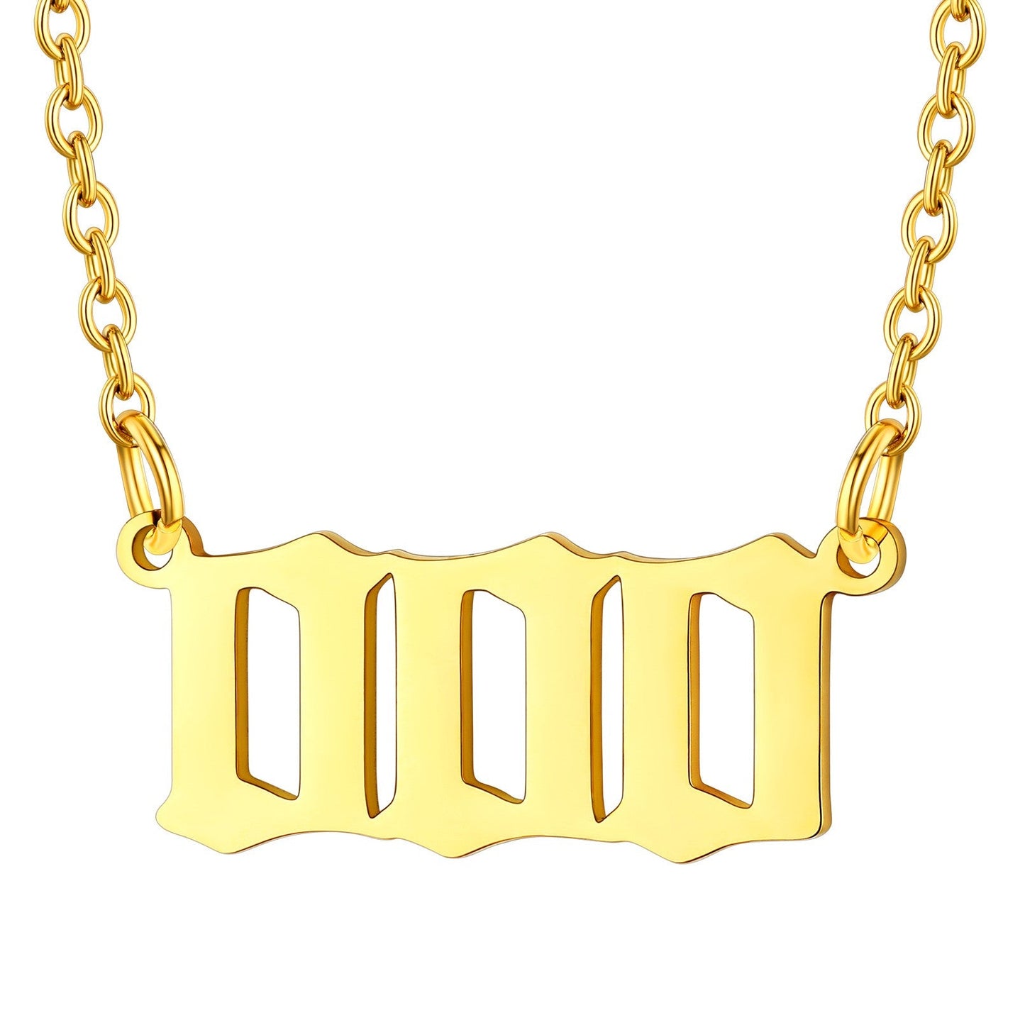 Custom4U Personalized Angel Number Necklace for Women Men Custom4U Jewelry