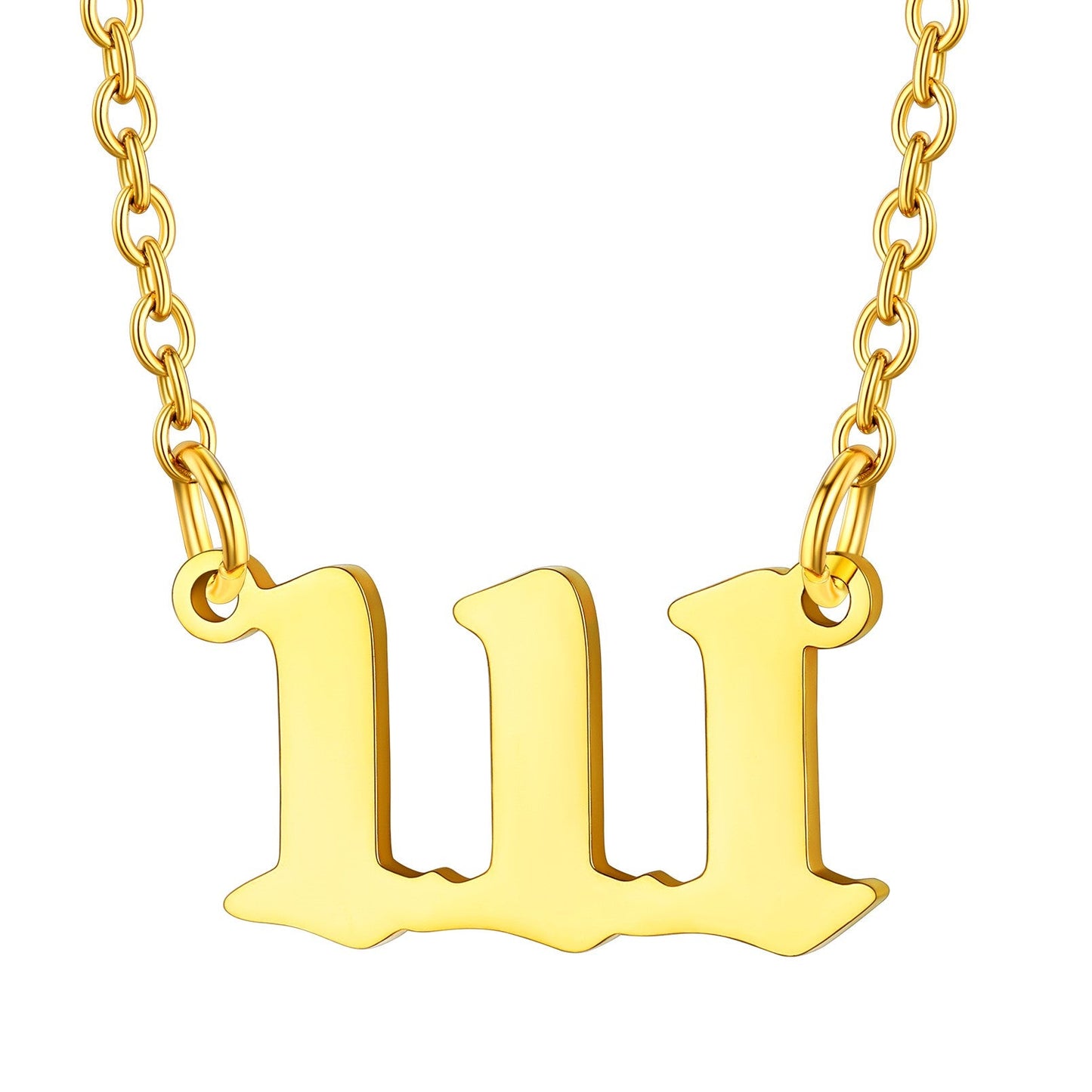 Custom4U Personalized Angel Number Necklace for Women Men Custom4U Jewelry