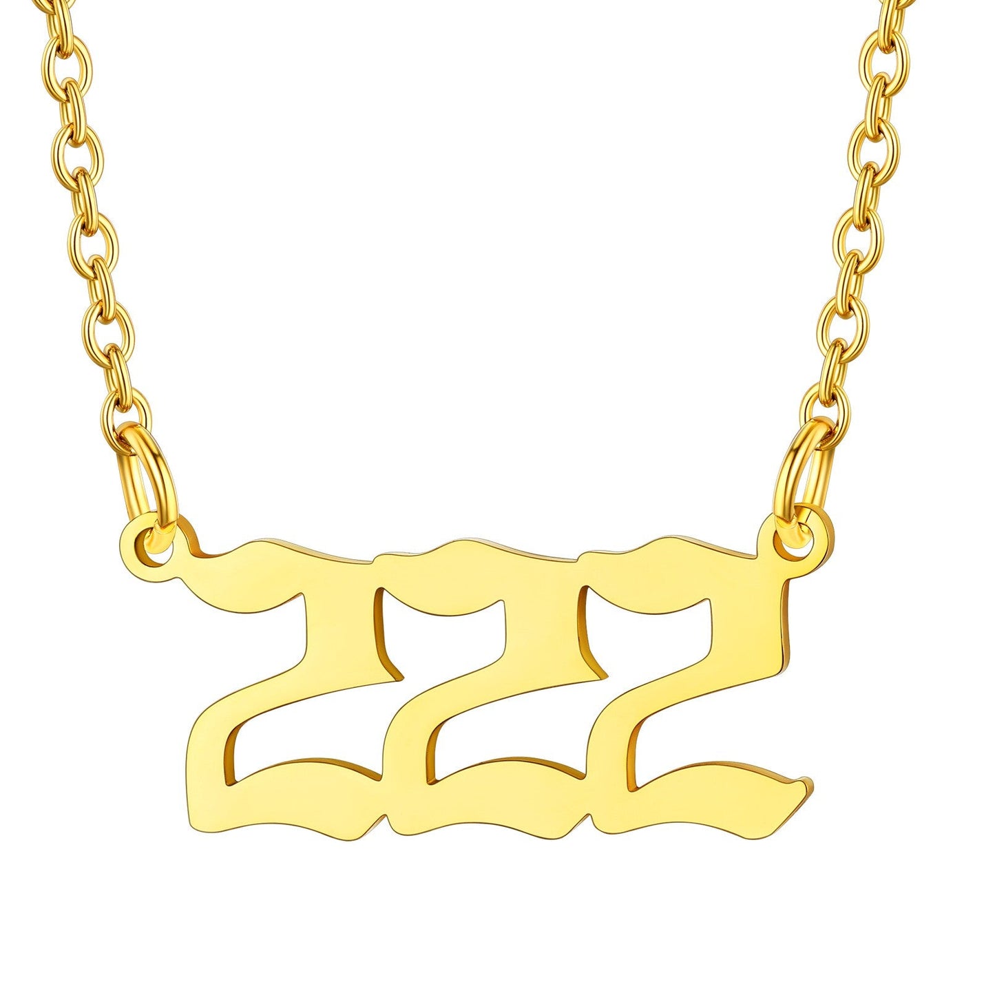 Custom4U Personalized Angel Number Necklace for Women Men Custom4U Jewelry