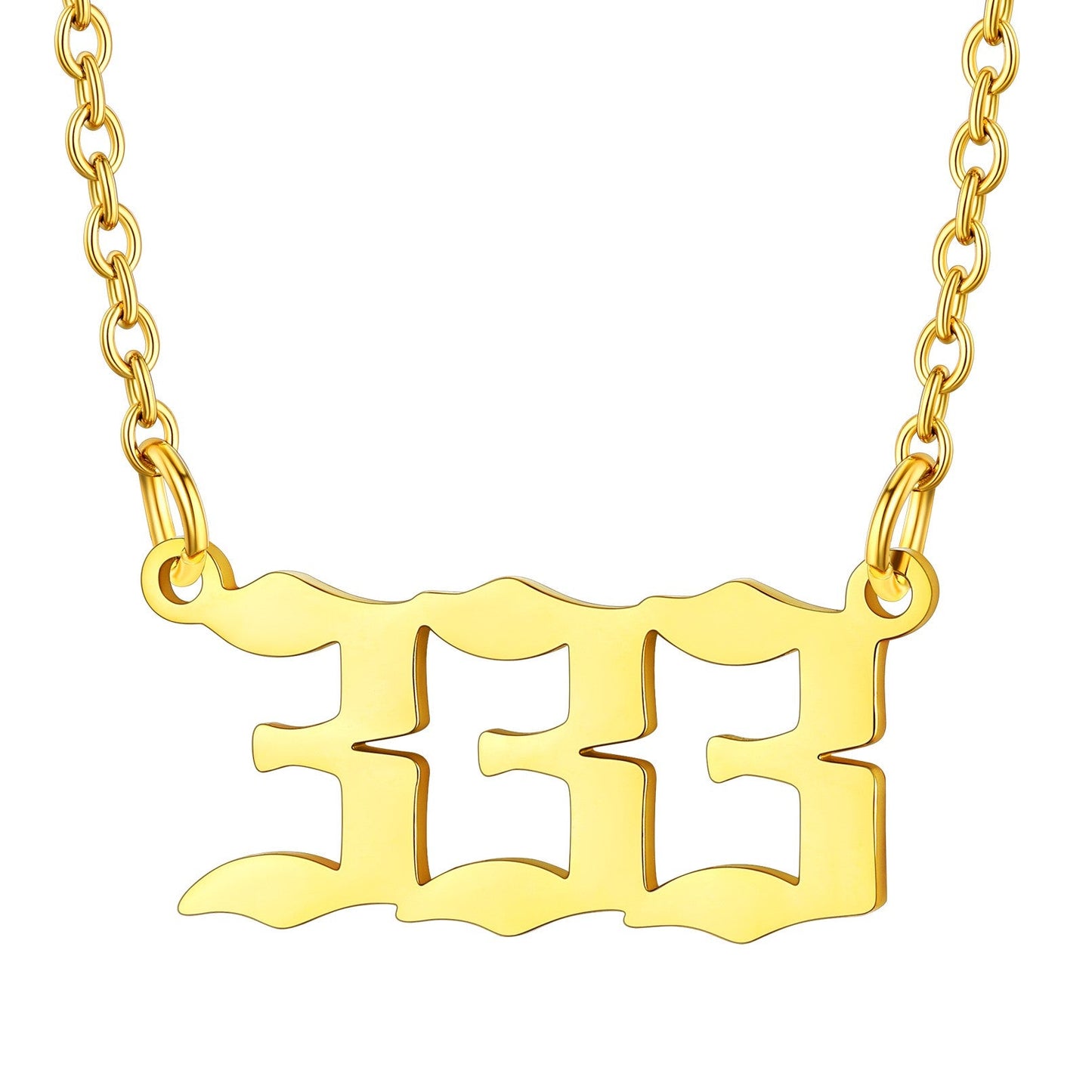 Custom4U Personalized Angel Number Necklace for Women Men Custom4U Jewelry