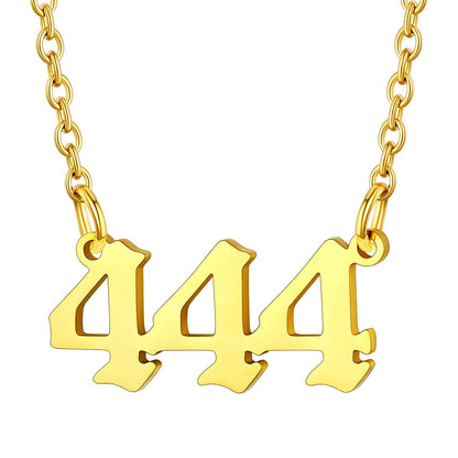 Custom4U Personalized Angel Number Necklace for Women Men Custom4U Jewelry
