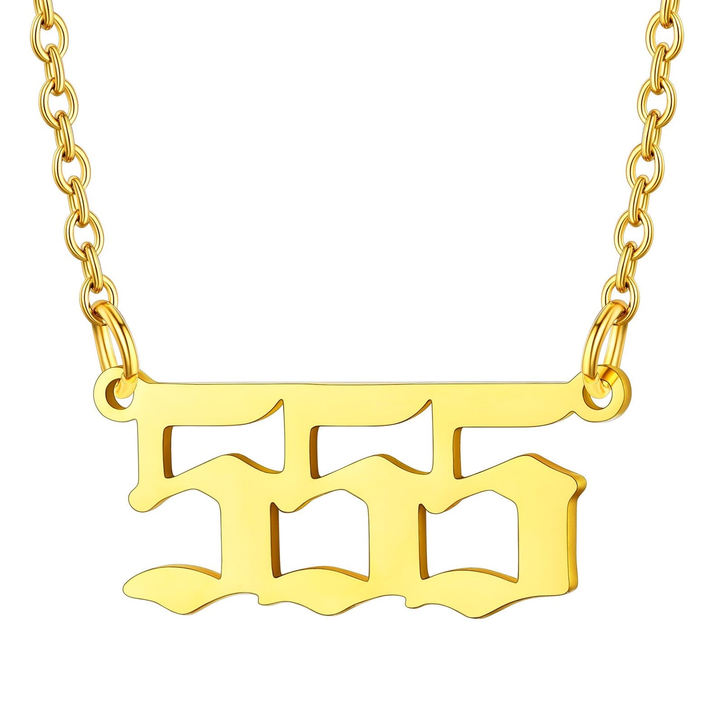 Custom4U Personalized Angel Number Necklace for Women Men Custom4U Jewelry