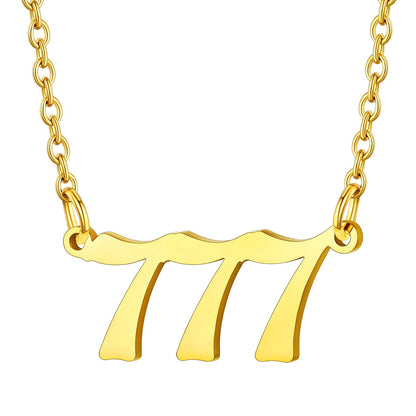 Custom4U Personalized Angel Number Necklace for Women Men Custom4U Jewelry