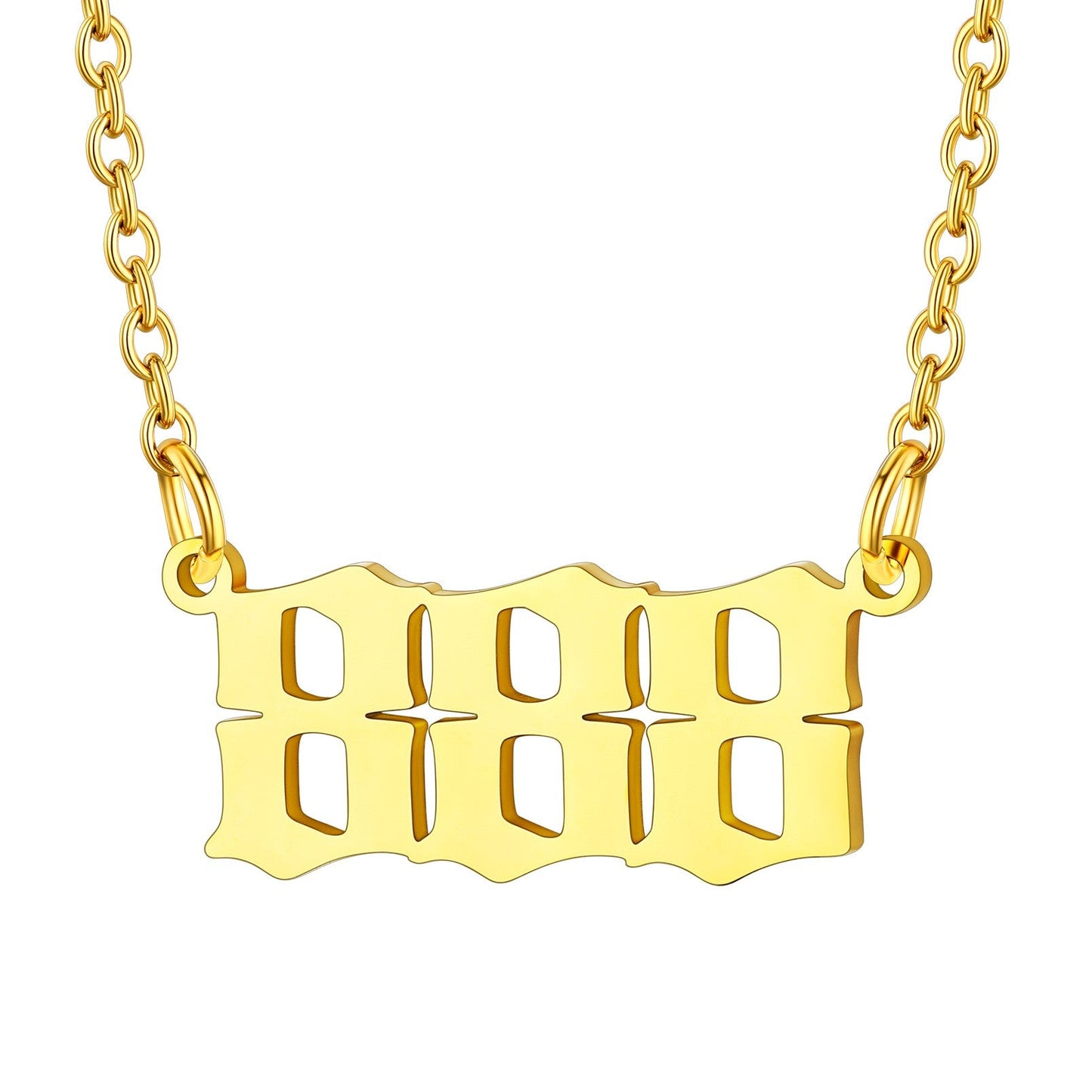 Custom4U Personalized Angel Number Necklace for Women Men Custom4U Jewelry