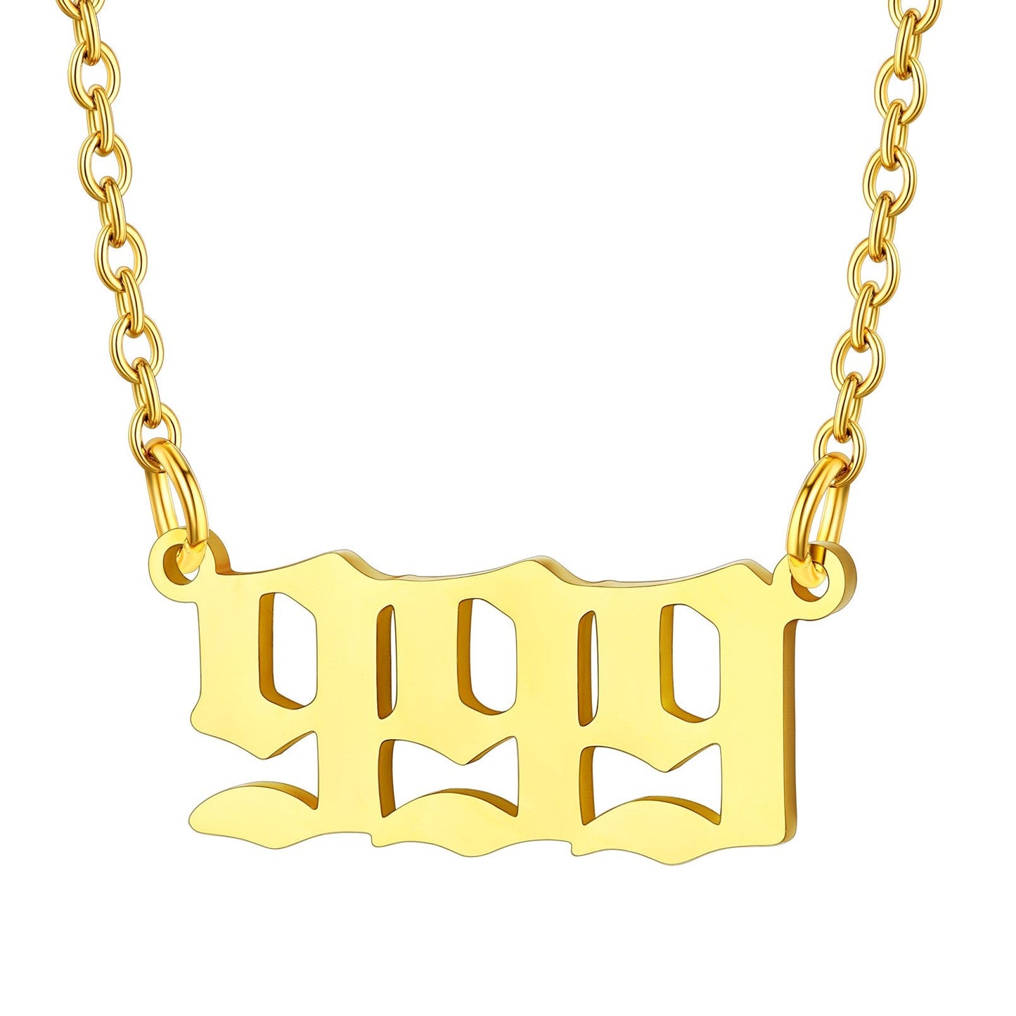 Custom4U Personalized Angel Number Necklace for Women Men Custom4U Jewelry