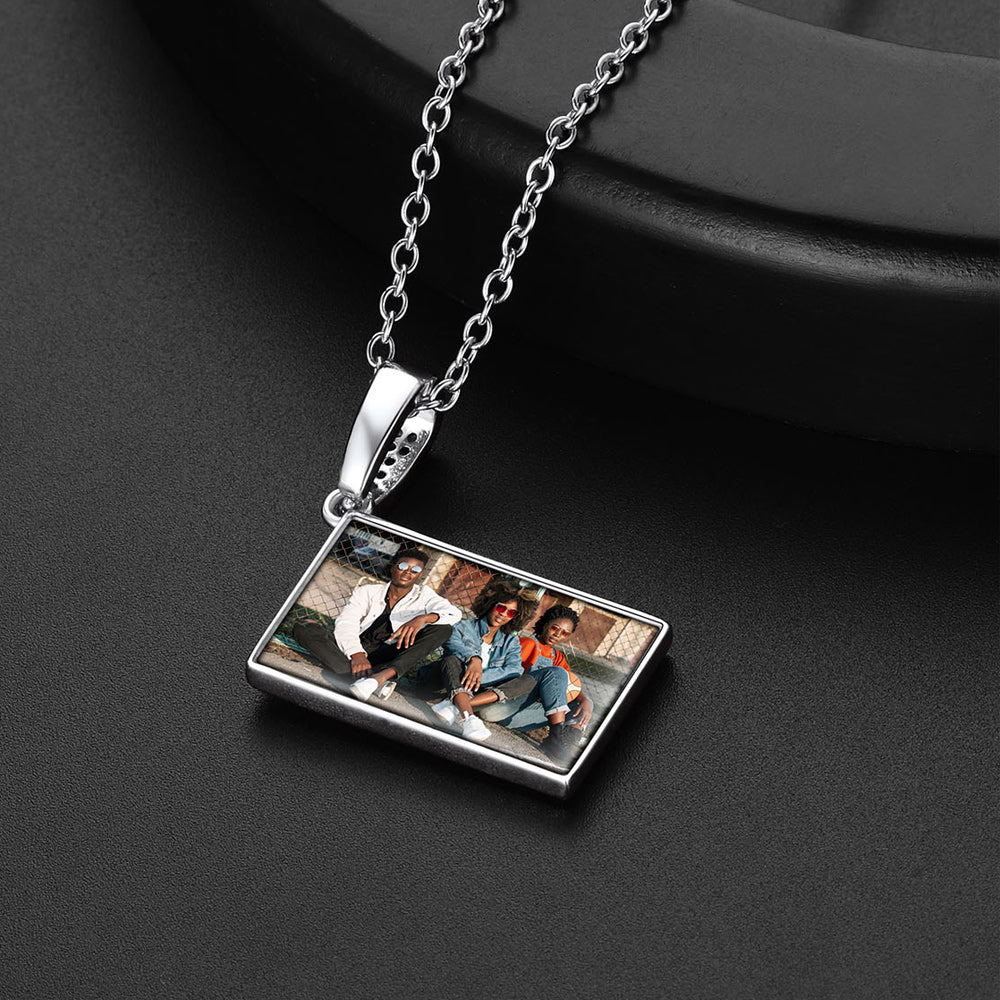Persoanlised Picture Envelop Love Letter Necklace with CZ Gifts for Women