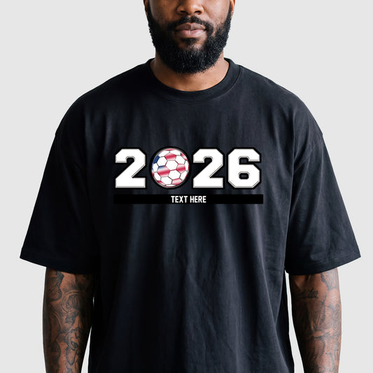 World Cup 2026 Custom National Flag Soccer T-Shirt Football Fan Teeimg