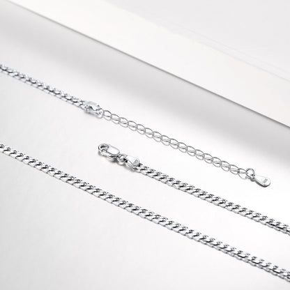 Sterling Silver Chain Link Bracelet for Men