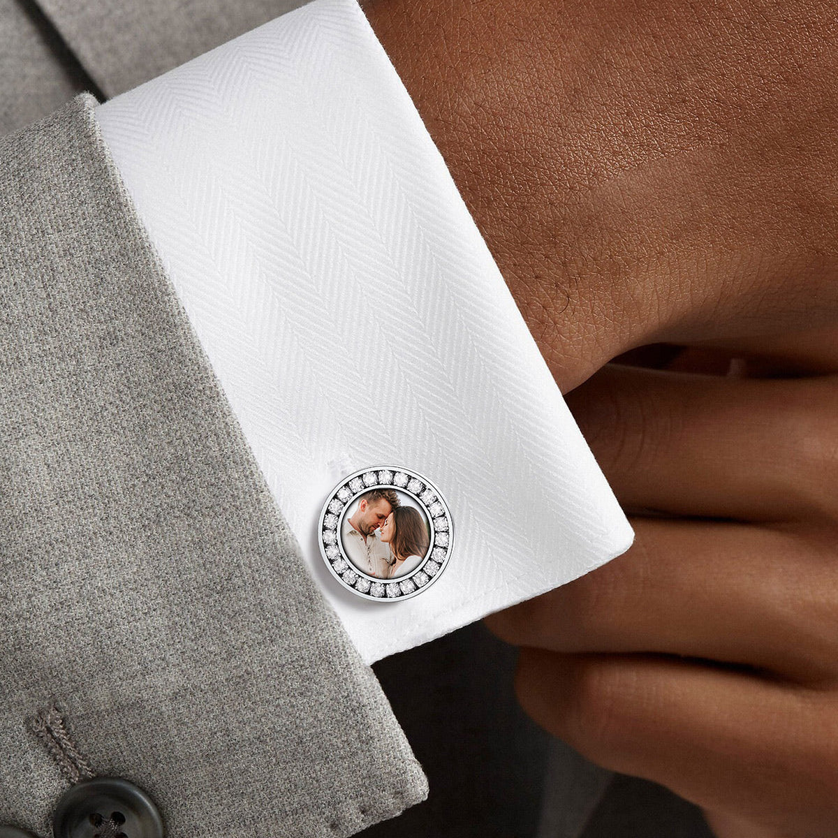 custom photo cufflinks for men