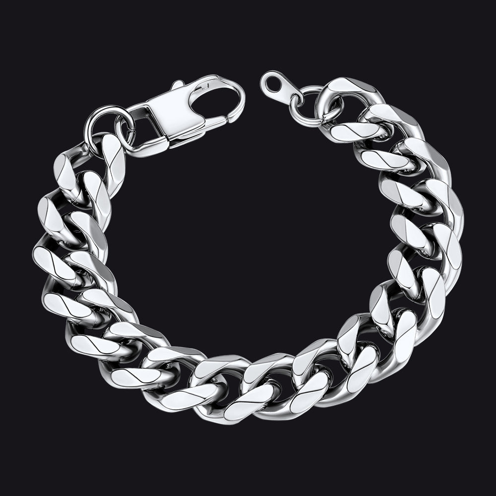 Unisex Chunky Cuban Link Chain Bracelets Gift For Men