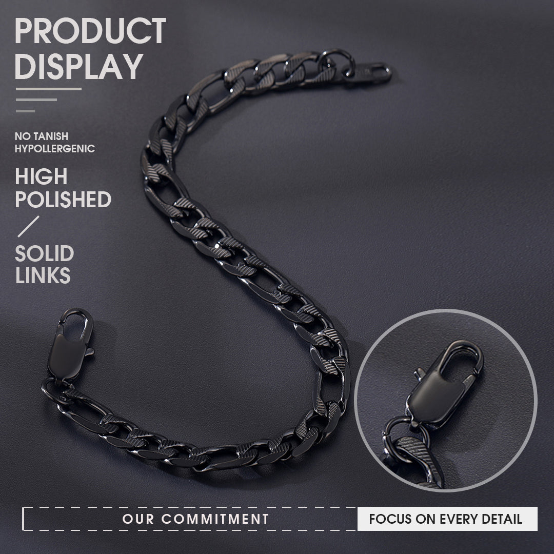 Thick Cuban Link Bracelet for Men 6/7/9mm Width