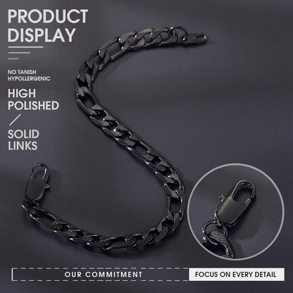 Thick Cuban Link Bracelet for Men 6/7/9mm Width