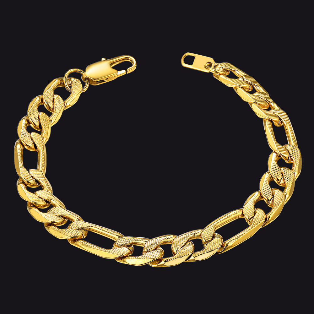 Thick Cuban Link Bracelet for Men 6/7/9mm Width