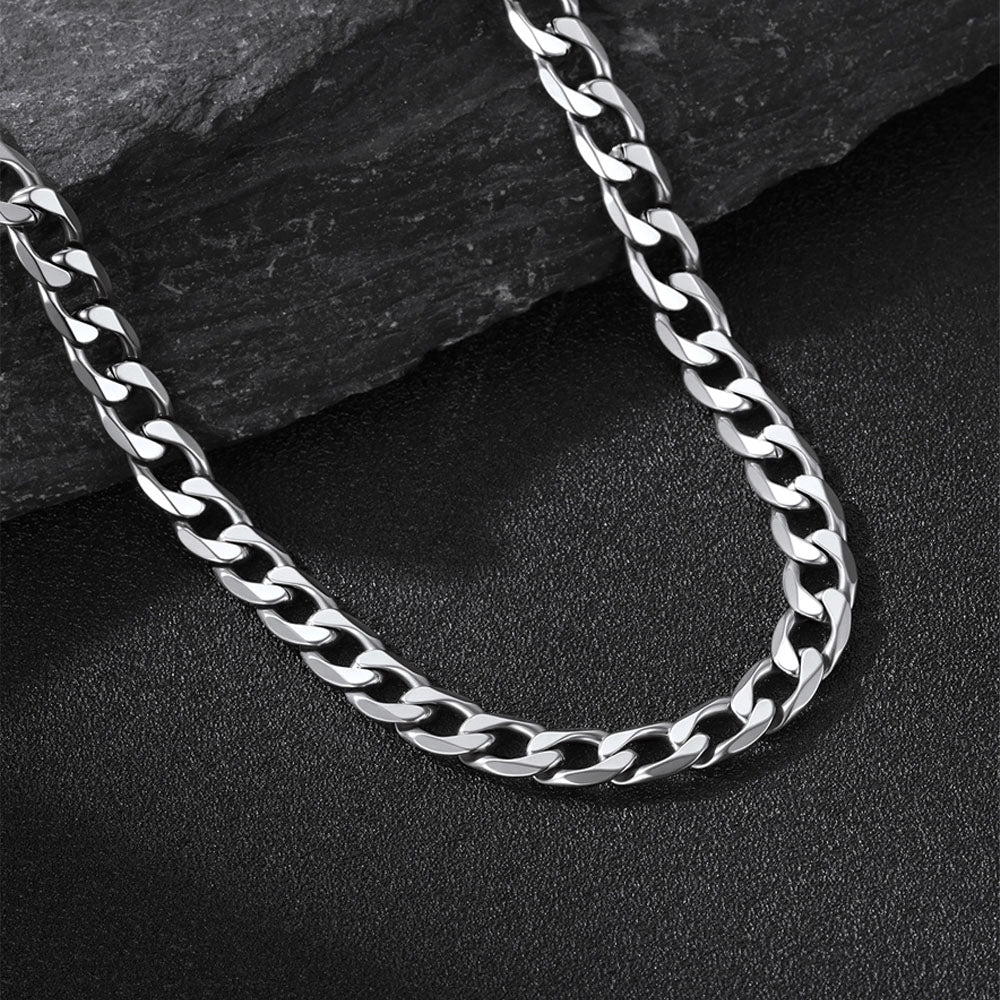 Chunky Cuban Link Curb Chain Necklace for Men Women, 4/6/9/13mm Wide