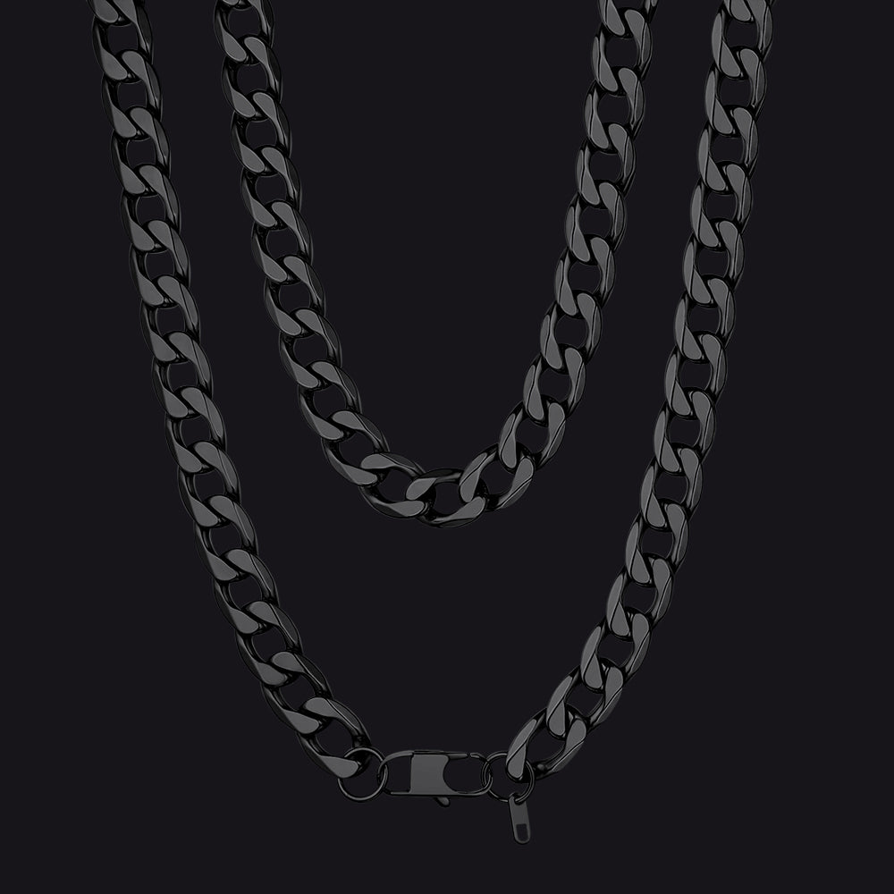 Cuban Link Curb Chain Stainless Steel Necklace for Men Women