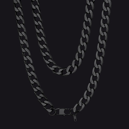 Cuban Link Curb Chain Stainless Steel Necklace for Men Women