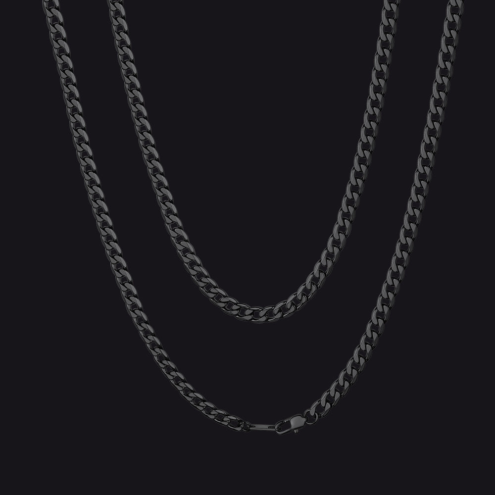 Cuban Link Curb Chain Stainless Steel Necklace for Men Women