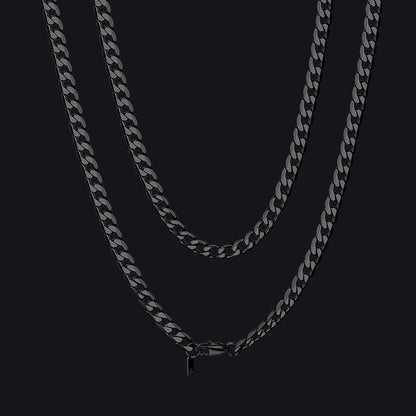 Cuban Link Curb Chain Stainless Steel Necklace for Men Women