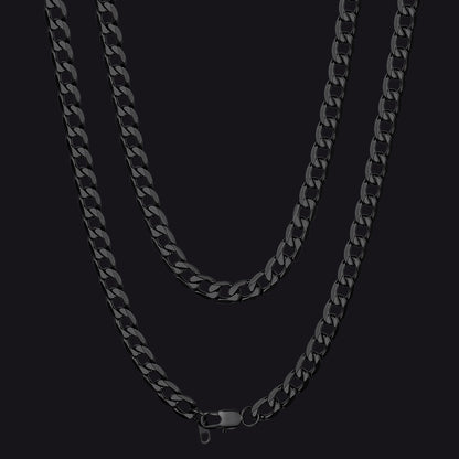 Cuban Link Curb Chain Stainless Steel Necklace for Men Women