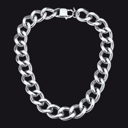 Chunky Cuban Link Chain Necklace – Steel 20MM Width