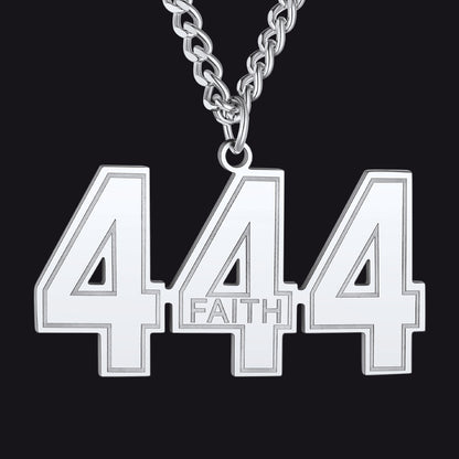 Custom 3 Digits / Steel Custom Sports Jersey Number Necklace for Sport Fans