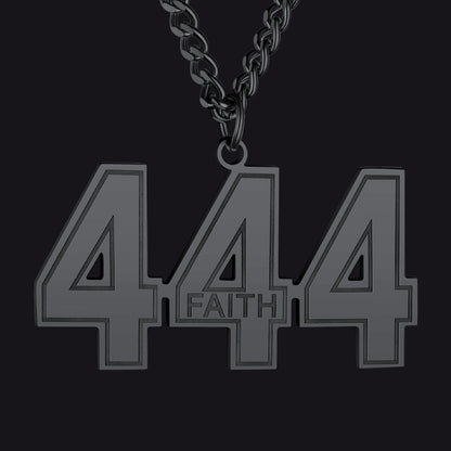 Custom 3 Digits / Black Custom Sports Jersey Number Necklace for Sport Fans