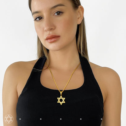 Jewish Star of David Necklace for Men Women