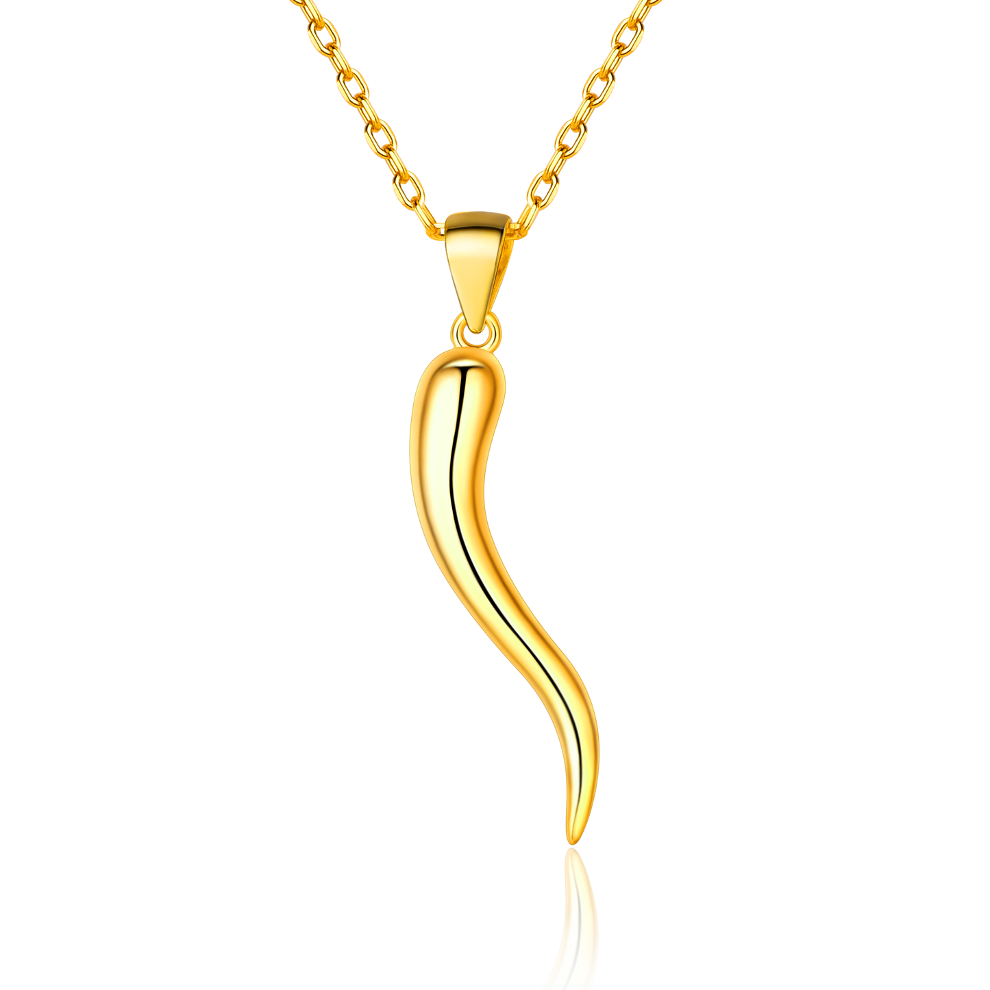 FaithHeart Italian Horn Necklace Pepper Pendant for Men FaithHeart