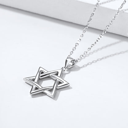 FaithHeart Star of David Sterling Silver Pendant Necklace FaithHeart Jewelry