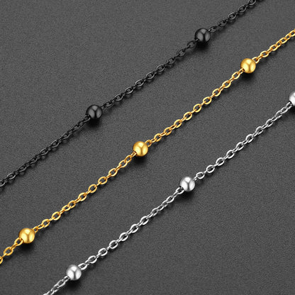  Cable Chain Bobble Anklet Summer Beach Jewelry for Women