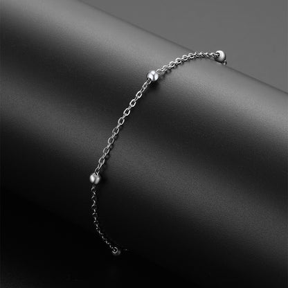  Cable Chain Bobble Anklet Summer Beach Jewelry for Women