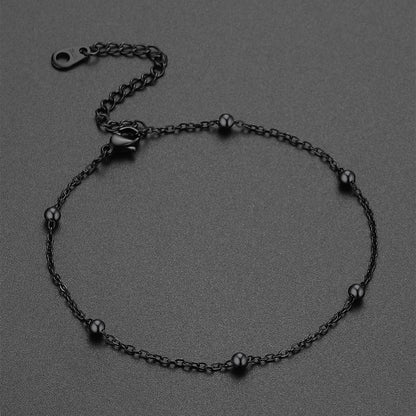  Cable Chain Bobble Anklet Summer Beach Jewelry for Women