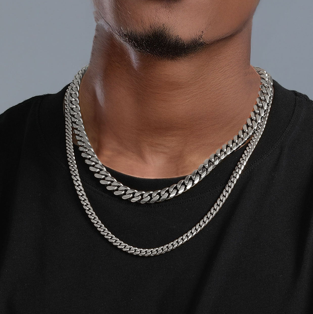 stainless steel cuban chain for men