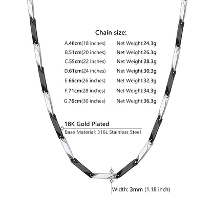 Flash Sale Bar Link Chain Necklace for Men