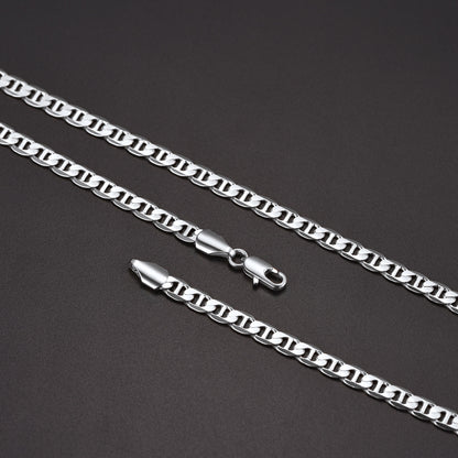 5MM Anchor Marine Chain Link Necklace for Men - FaithHeart Jewelry