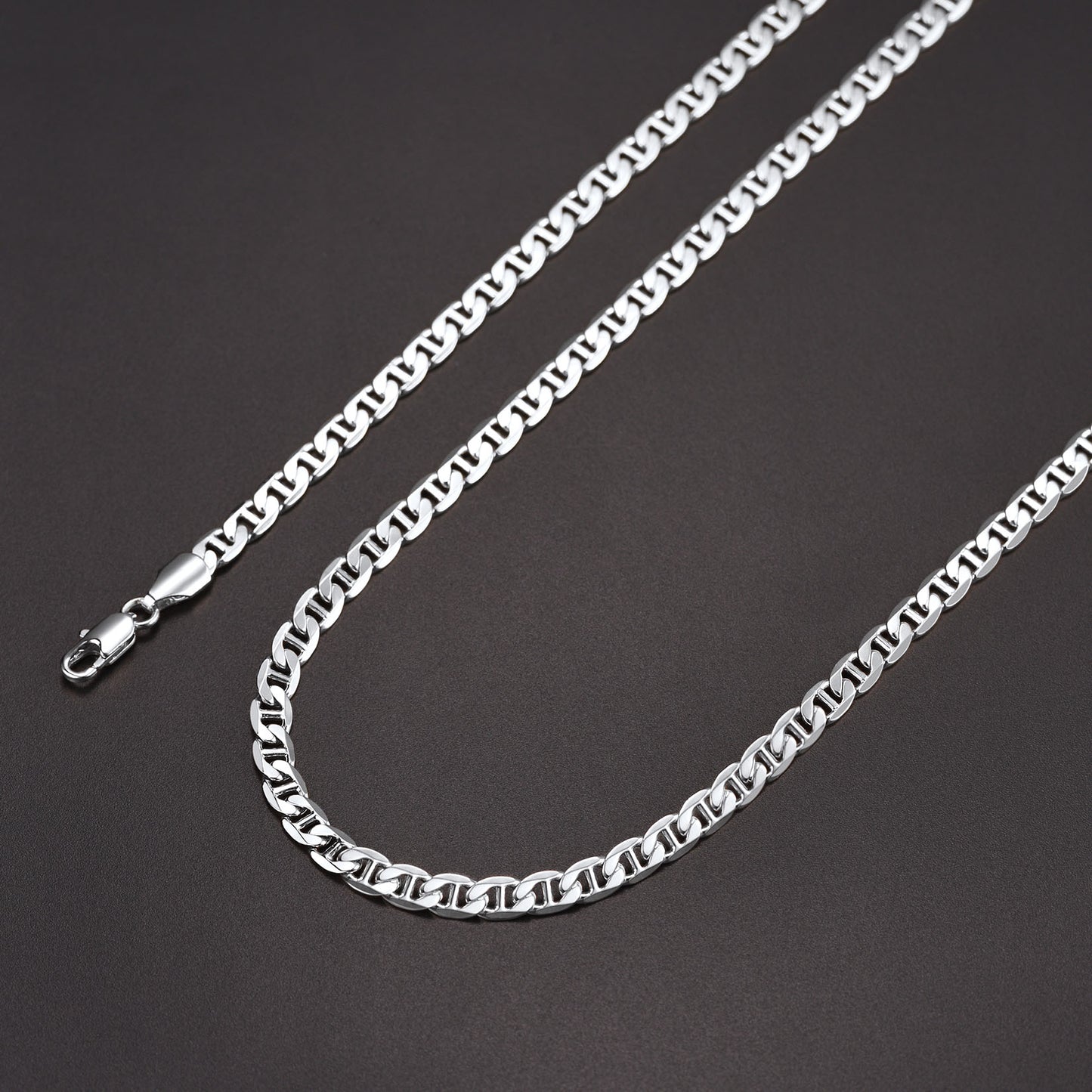 5MM Anchor Marine Chain Link Necklace for Men - FaithHeart Jewelry