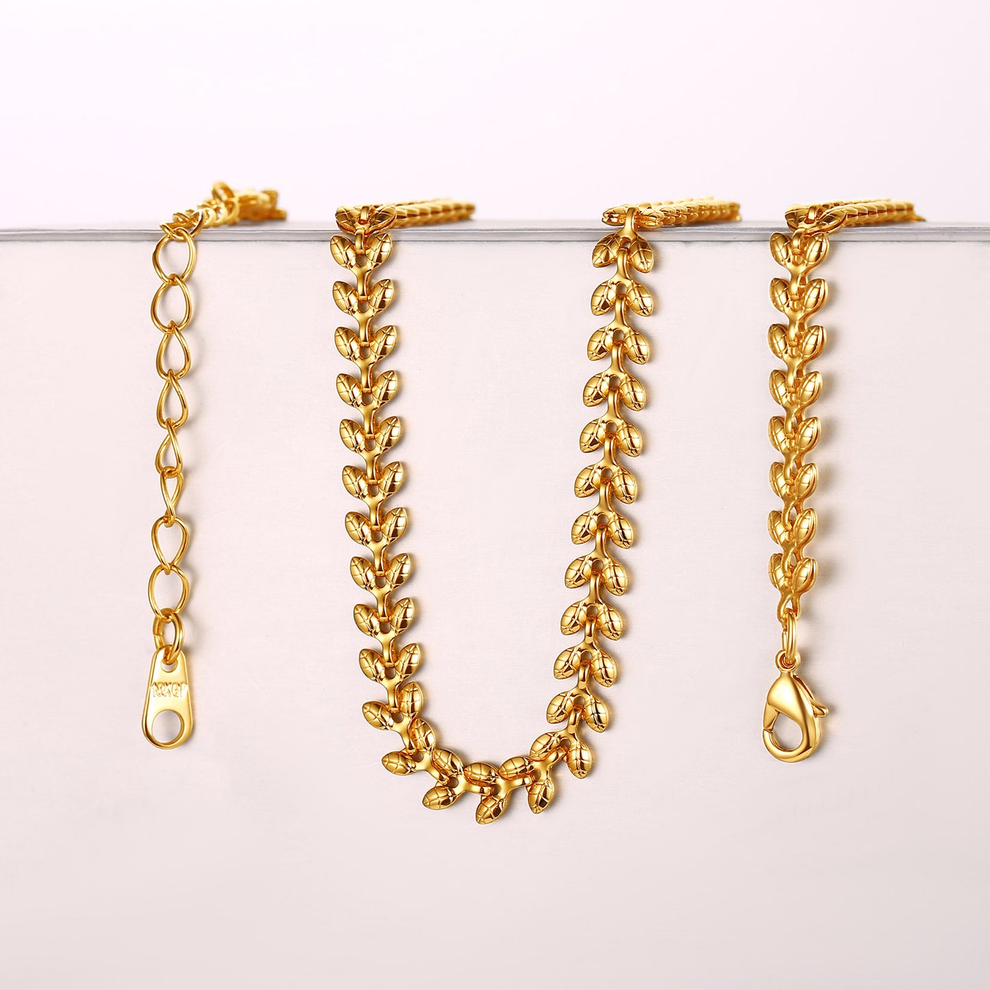 Flash Sale 14 inches Wheat Leaf Chain Choker Necklace