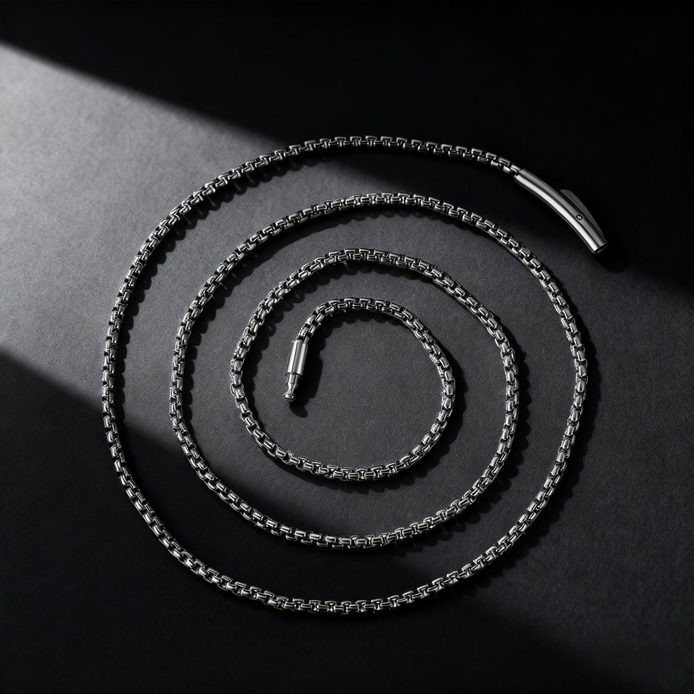 2mm Rolo Cable Chain Necklace 