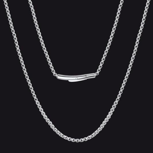 2mm Rolo Cable Chain Necklace img