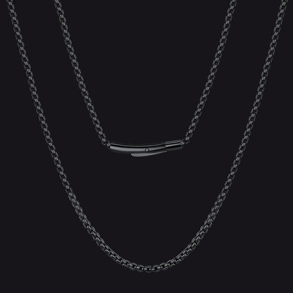 2mm Stainless Steel Rolo Cable Chain Necklace for Men Women