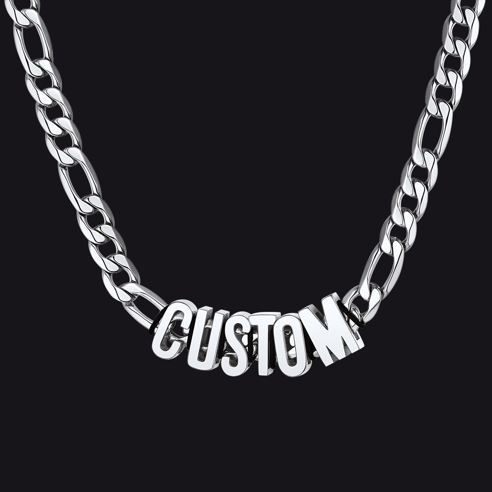 8MM Custom Name Cuban Chain Necklace for Men