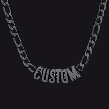 8MM Custom Name Cuban Chain Necklace for Men