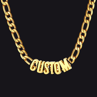 8MM Custom Name Cuban Chain Necklace for Men