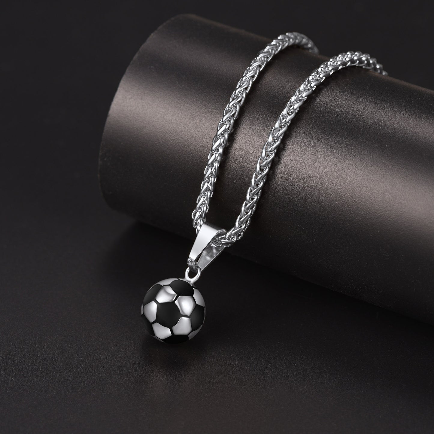 Soccer Football Necklace Sports Pendants for Men Ball Fans