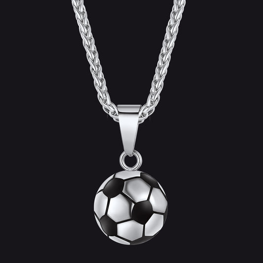Soccer Football Necklace Sports Pendants for Men Ball Fansimg