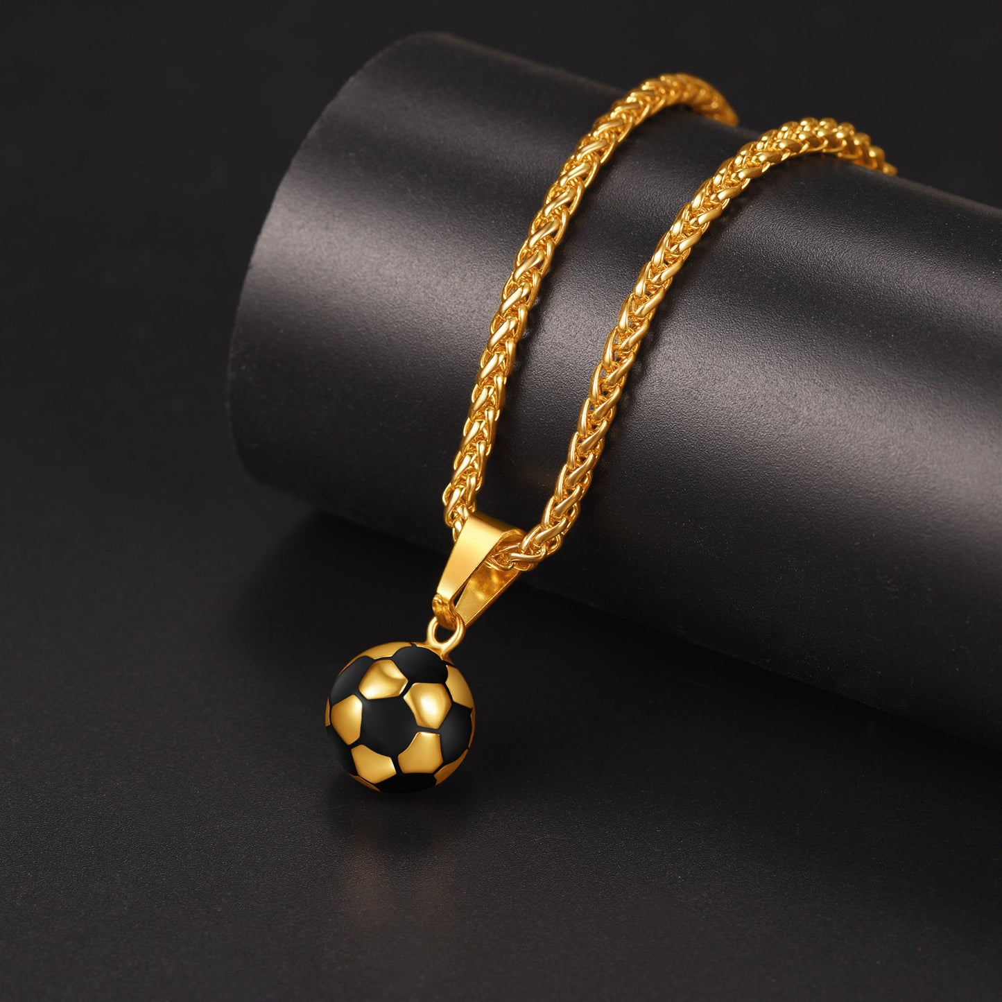 Soccer Football Necklace Sports Pendants for Men Ball Fans