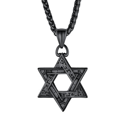 FaithHeart Star of David Pendant Necklace For Men/Women FaithHeart Jewelry