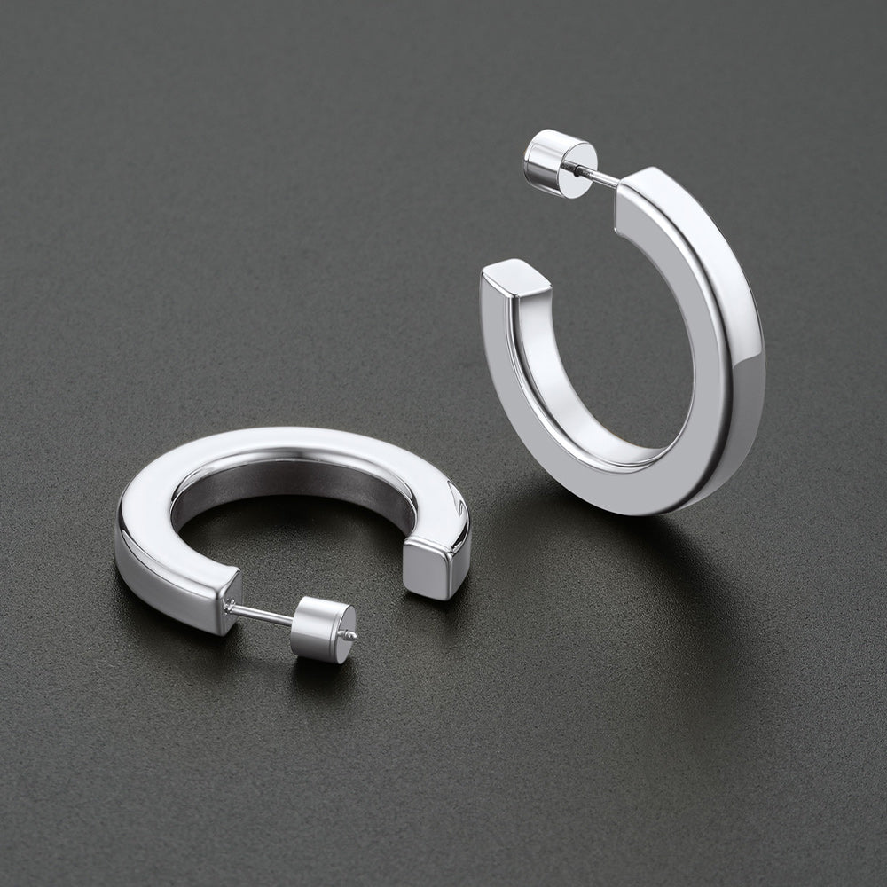 20/30/40/60/80mm Minimalist Hoop Earrings for Women