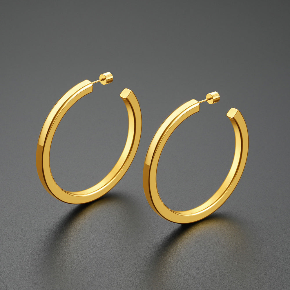 20/30/40/60/80mm Minimalist Hoop Earrings for Women