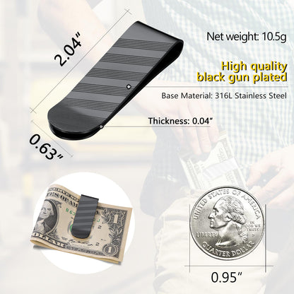 Minimalist Money Clip for Men Hold the Cash and Credit Card